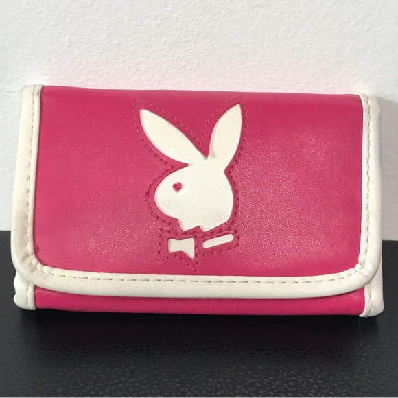 PLAYBOY Handbags - Playboy Original Vintage Trifold Pink Wallet 90s Y2K